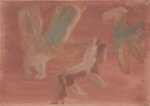 SCHMALIX Hubert 
"Insekten", 1977 
gouache / paper 
 29 x 42 cm  
 
please click the image to enlarge