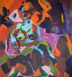 SCHöTTNER Ilse 
"Annähernd", 1999 
acrylic / canvas 
 130 x 115 cm  
 
please click the image to enlarge