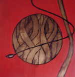 SCHWELLE Franz J. 
"Möglichkeit", 2002 
Teer, oleo / madera 
 100 x 100 cm  
 
chascar por favor la imagen para agrandar