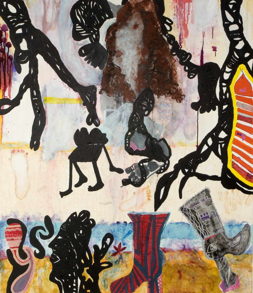 Söll Michaela 
"Comtemporary Aborigines", 2007
mixed media / canvas
140 x 120 cm