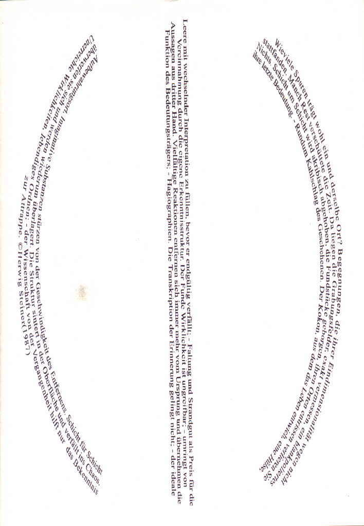 Steiner Herwig 
aus "Konzert der 510 Glückwunschkarten", 1996
mixed media, Folie / handmade paper
21 x 14 cm