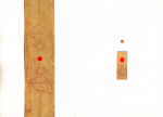 TSCHERNI Martina 
aus "Konzert der 510 Glückwunschkarten", 1996 
mixed media / handmade paper 
2 * 21 x 14 cm  
 
please click the image to enlarge