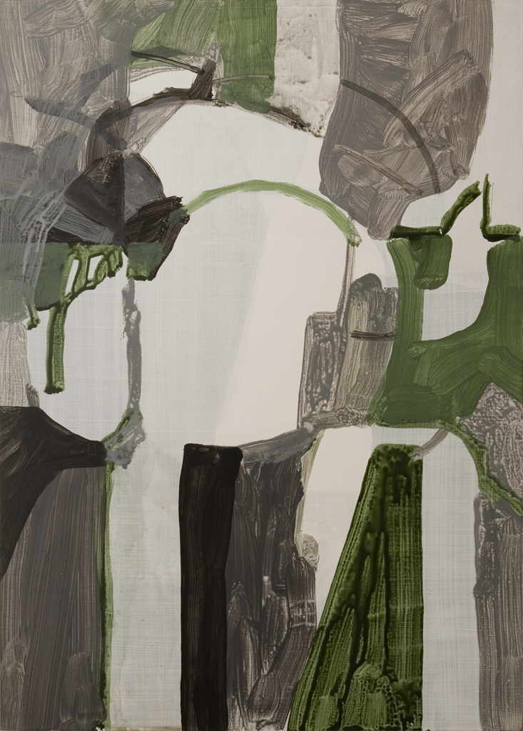 Walter Valentin 
aus der Serie „Heads“, 2006
Acryl / Holz
78 x 56 cm