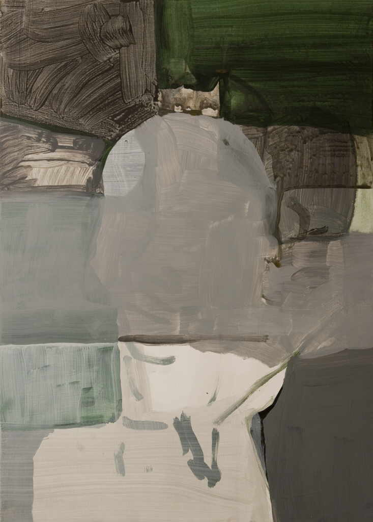 Walter Valentin 
from the series „Heads“, 2006
acrylic / wood
78 x 56 cm