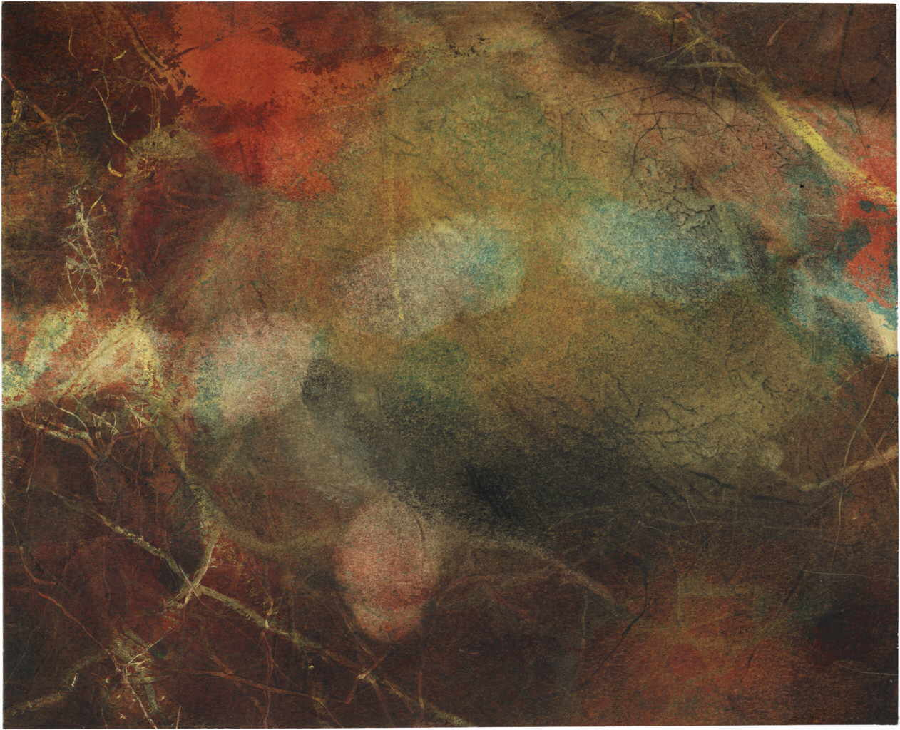 Warner Isabel 
untitled, 2001
mixed media / paper mounted on acid free cardboard
17 x 22 cm