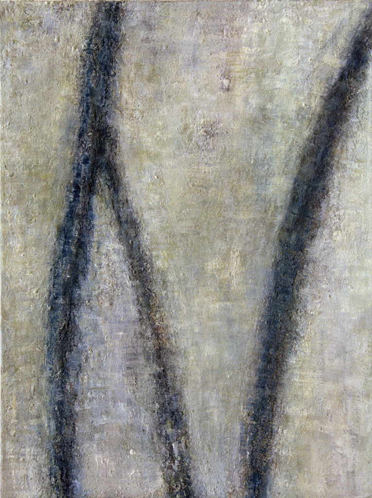 Wydler Mirjam 
aus der Serie "Rohr", 2002
Mischtechnik / Leinwand
80 x 60 cm