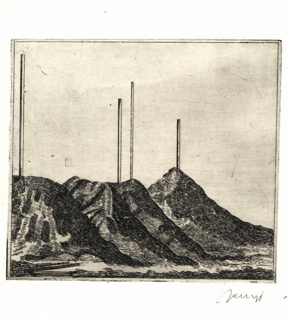 Zechyr Othmar 
"Landscapes", 1971
Radierung
Plattengröße 18 x 20 cm Papiergröße 23,9 x 21,7 cm