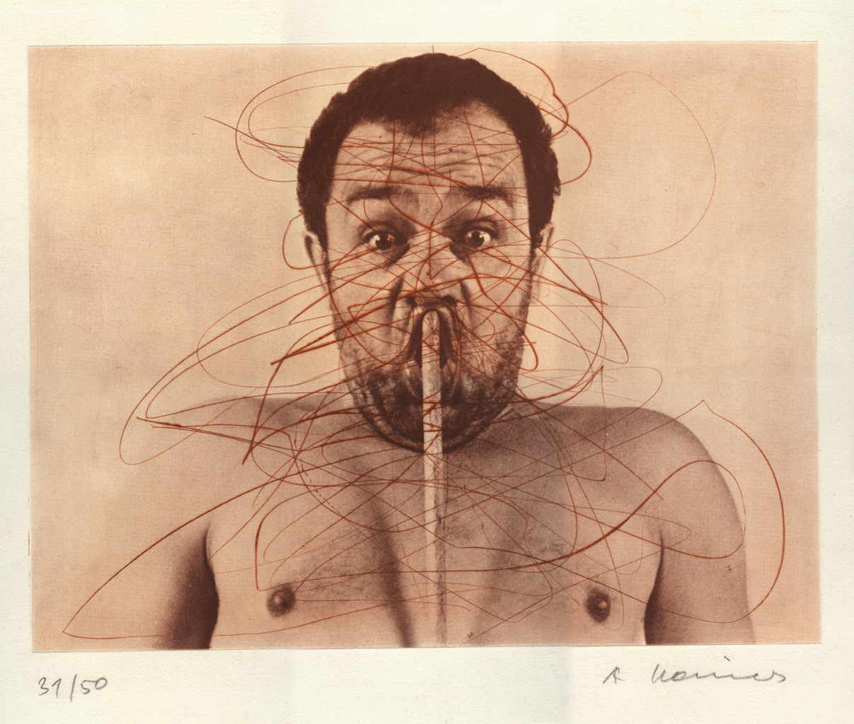 Arnulf Rainer 
untitled, 1971
etching / handmade paper
size of the plate 30 x 40 cm sheet size 50 x 60 cm